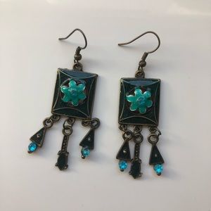 Blue earrings